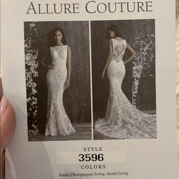 2021 Brand new couture line wedding dress with tags. Never worn. Never altered. - Picture 7 of 10